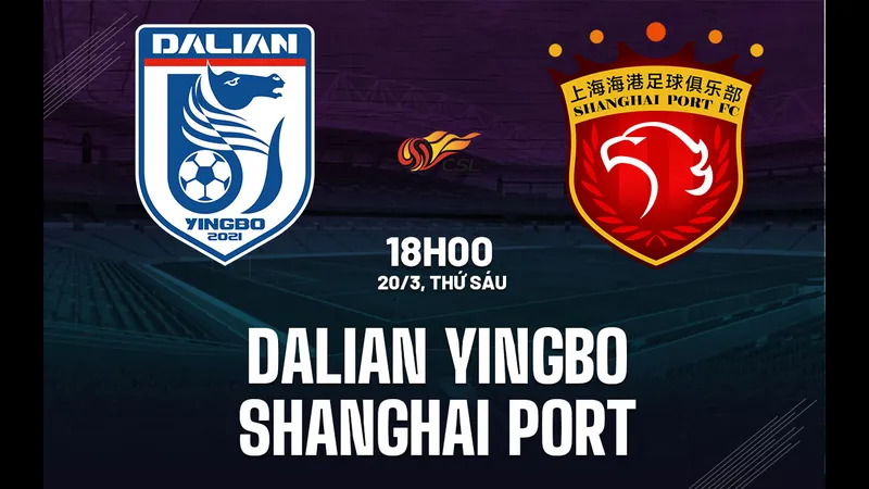 Cầu thủ Dalian Yingbo và Shanghai Port đối mặt trên sân Cầu thủ Dalian Yingbo và Shanghai Port đối mặt trên sân